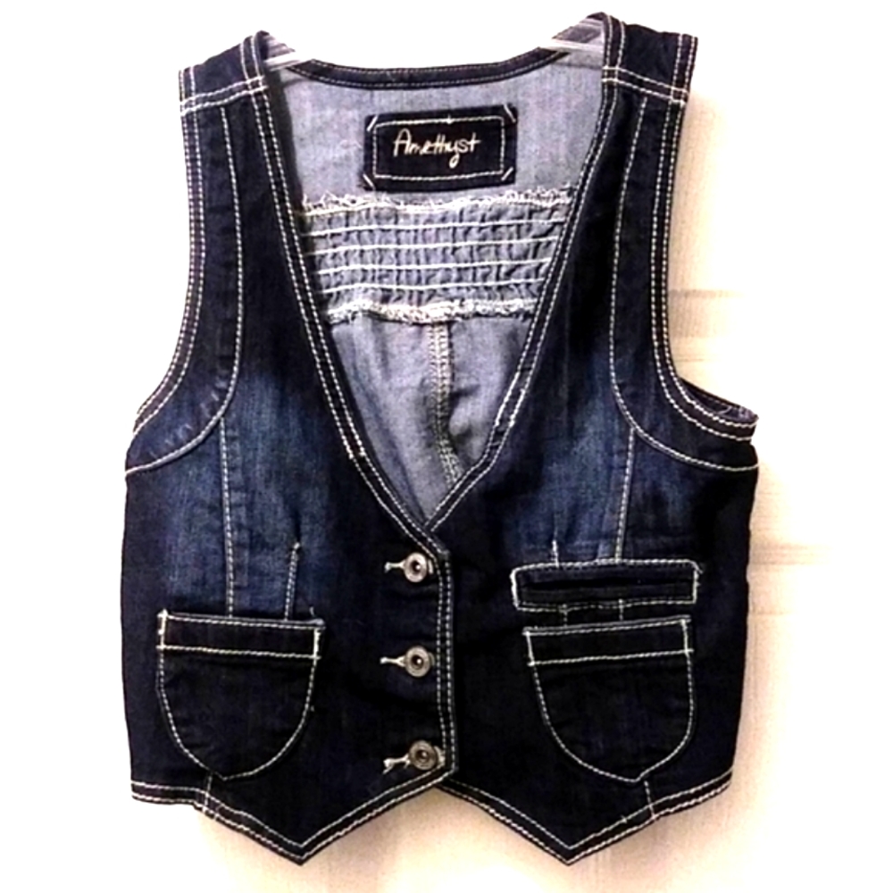 Amethyst Denim Vest